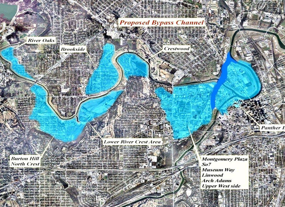 The Central City Flood Control Project addresses FW’s flood risks resulting from population growth; FW has tripled in size since the current levee system was built in 1960. This federal project will return flood protection to over 2,400 acres of established FW neighborhoods.