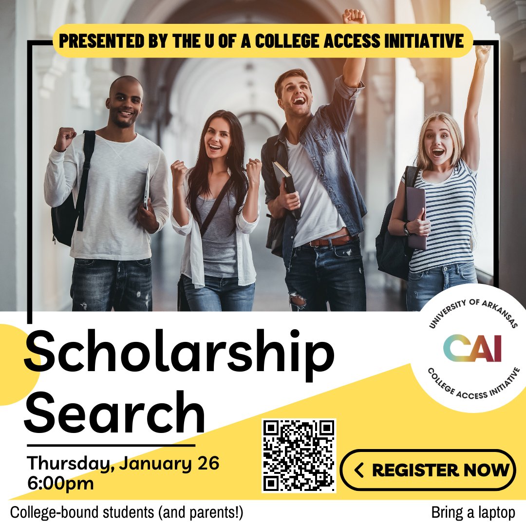 College-bound students (and parents) learn more about finding and applying for scholarships on Thursday, January 26 at 6:00pm! Participants are encouraged to bring a laptop. Registration is required.
attend.bentonvillelibrary.org/event/7833490
#BPL #Library #ScholarshipSearch #college #teens
