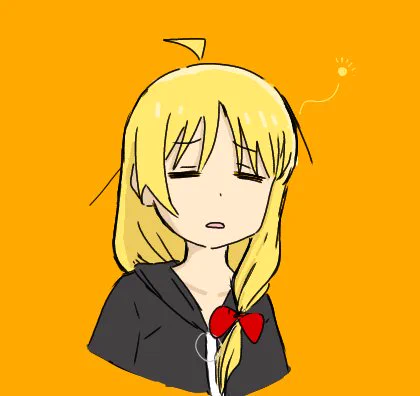 #ぼっち・ざ・ろっく 眠たそうな星歌さん好きでした。 