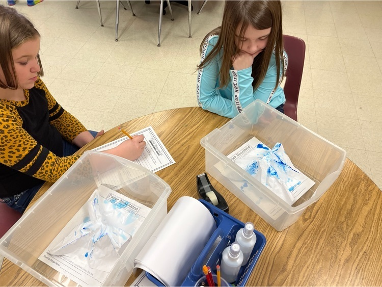 PES_Lighthouse's tweet photo. Team work during STREAM work!!! Porter students are studying river formation by creating paper mountains. They mark the ridges and then make the rain fall down. Afterwards, they analyze which STREAMS they predict will turn into rivers. #Eagle4Life #JCSTREAM https://t.co/Qrpaemtcjv