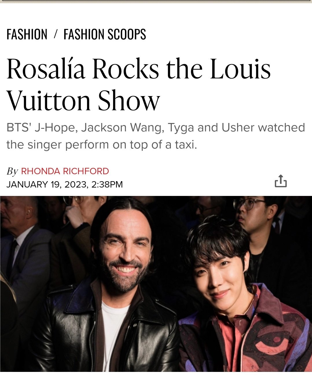 BTS' J-Hope, Jackson Wang, Usher and Tyga Take in Louis Vuitton Show – WWD