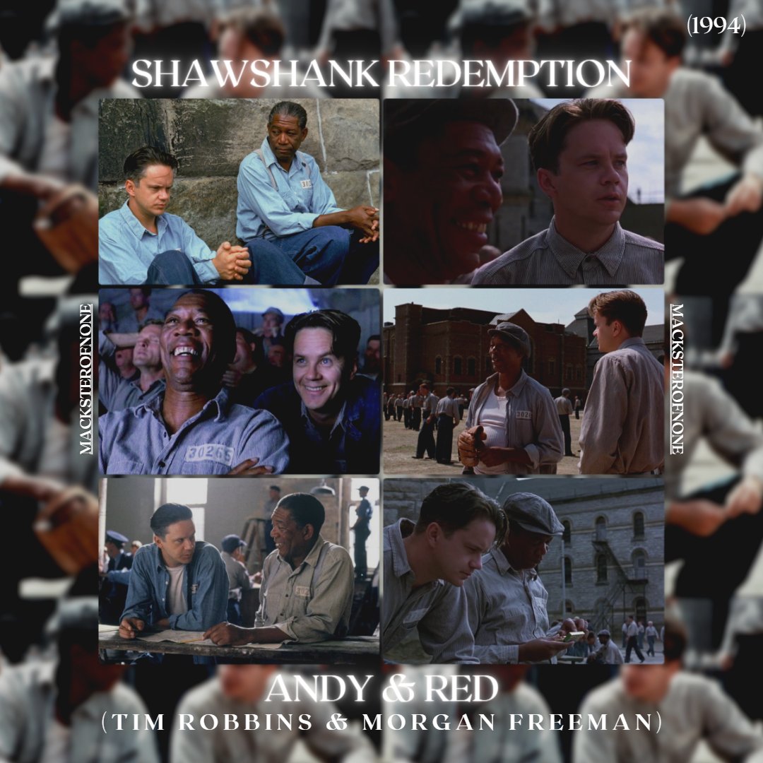 thecinemaxter's tweet photo. These pairs on screen are ELECTRIC! Which Dynamic Duo do you think is the best to watch? (Non-Romantic)
 #haroldandkumar #shawshankredemption #morganfreeman #backtothefuture #docbrown #martymcfly #timrobbins #rickdalton #cliffbooth #quentintarantino #bradpitt #leonardodicaprio https://t.co/eQFRSSkz2F