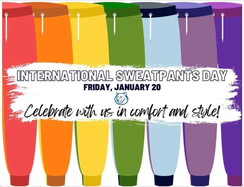 KMS_Ubuntu's tweet photo. Wear your SWEATPANTS Friday, January 20 in Celebration of #InternationalSweatpantsDay! #KirkseyFamily https://t.co/yEMlvobnAD