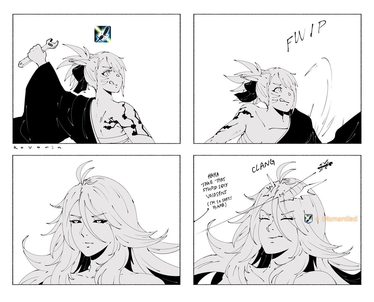 as a MCH main i'm really glad dismantle is back so i had to get this out of my head // #FFXIV 