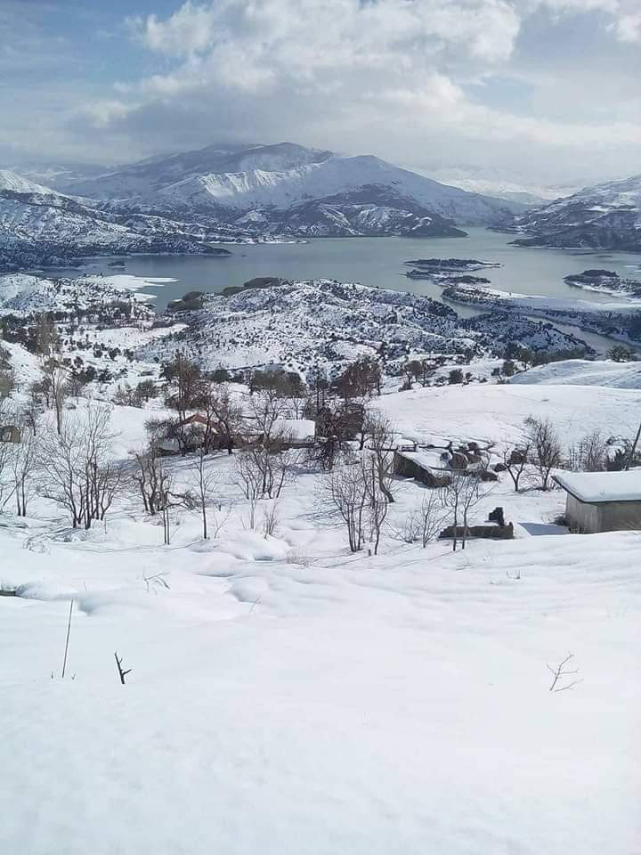 #Algeria Barrage IRRAGUEN w Jijel sous la neige