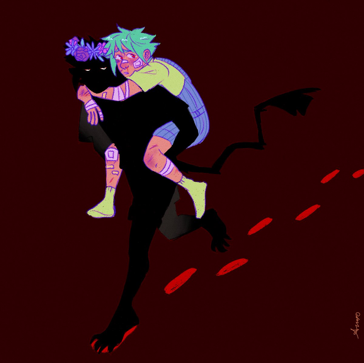 Basil and Stranger from my au hehe

#OMORI #omoriau #OMORIFANART