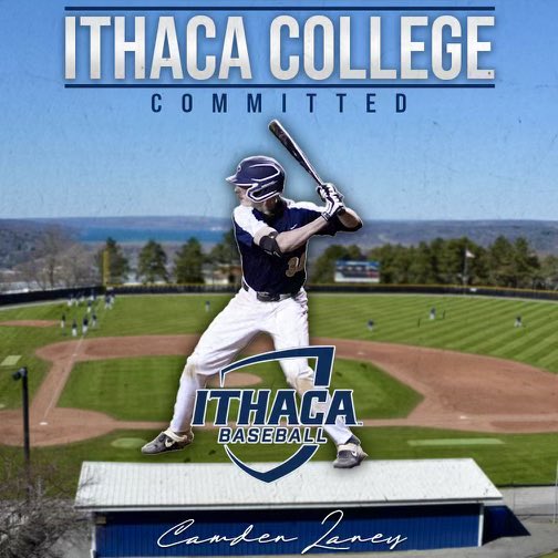 Extremely excited to announce my commitment to Ithaca College to further my academics and play baseball! Thank you to all my coaches, teammates, friends and family who have helped and supported me! Go Bombers! <a href="/DavidValesente/">David Valesente</a> <a href="/HellsBells_7/">Cooper Belyea</a> <a href="/JustinForster03/">Justin Forster</a> <a href="/Ithaca_Baseball/">Ithaca Baseball</a>