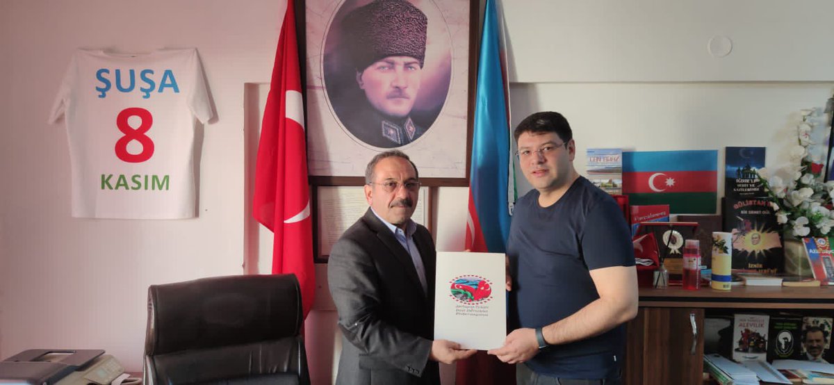 gariboghlu's tweet photo. İzmirdə Azerbaycan Türkleri Dost Dernekler Federasyonu
Genel Başkanı İsa Ambarcı ilə görüşüb, Azərbaycana xidmətlərindən dolayı təşəkkür etdik.
#turkey #azerbaycan #türkiye #aztwi https://t.co/VZCj9Rcvhf