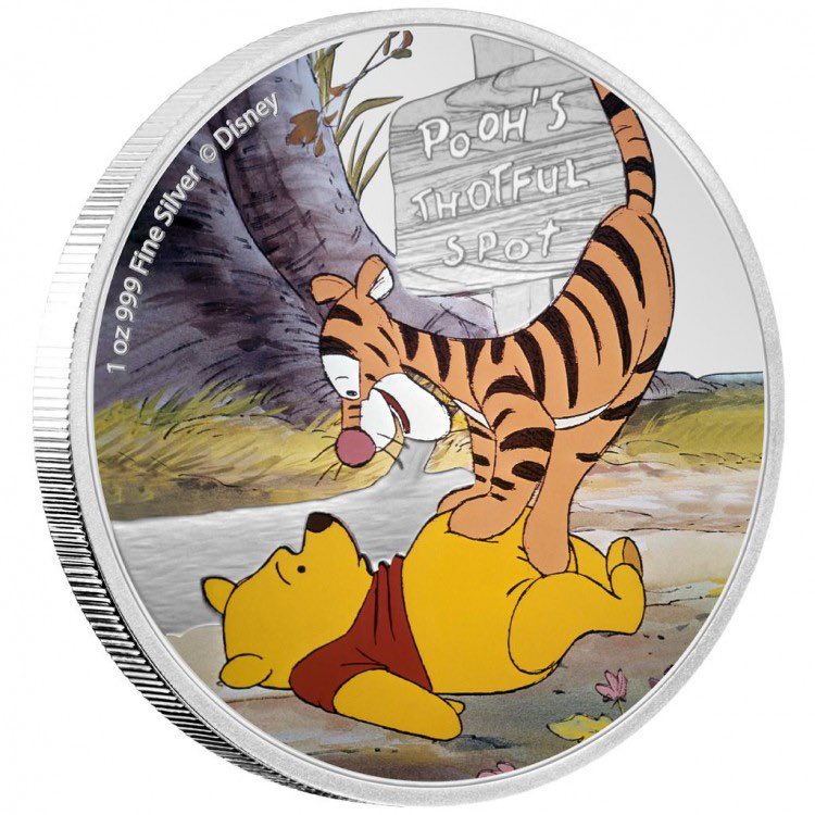 Collectcoins's tweet photo. It’s Pooh Day!
Don’t forget your beautiful Pooh and Tigger coin at https://t.co/DbgJLNJHIH

Niue 2 dollars 2020 1 oz silver coin
#pooh @DLPReport https://t.co/gB6wrTKyA4