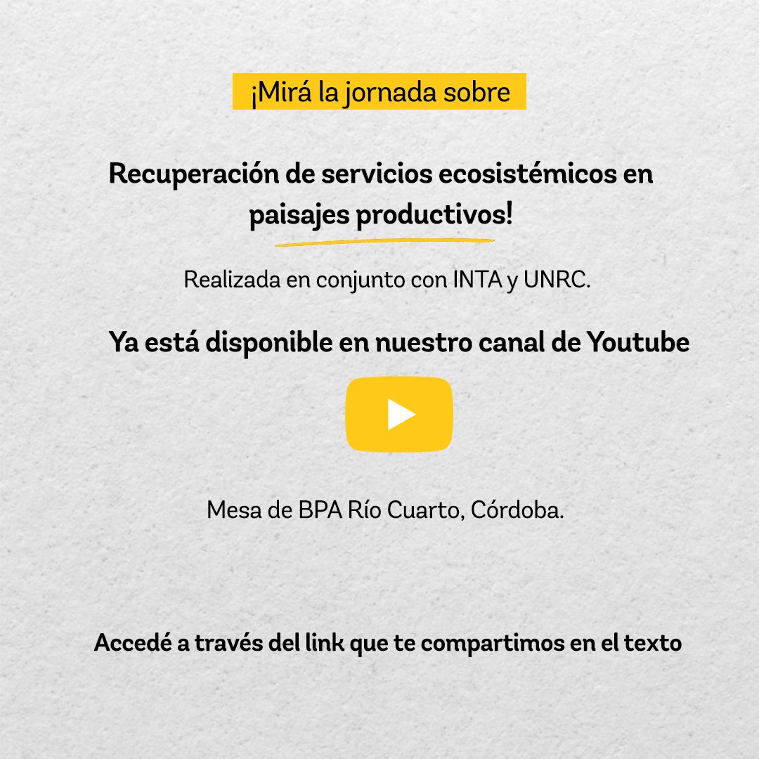 Buenas Prácticas Agro tweet media