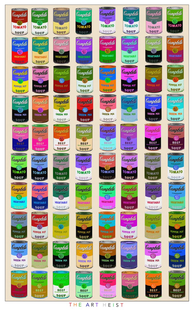 "Campbell's Soup Cans (80)" 

Open Edition .0049e closes Sunday 11:59pm pst

🔥Burn/Redeem mechanic for 1x-2x-4x

With inspo from Warhol, Hirst, <a href="/jackbutcher/">jack</a> ✅.
I wanted to make a classy, colorful piece using this iconic symbol of Pop-Art. Thank You!

app.manifold.xyz/c/SOUPCANS80