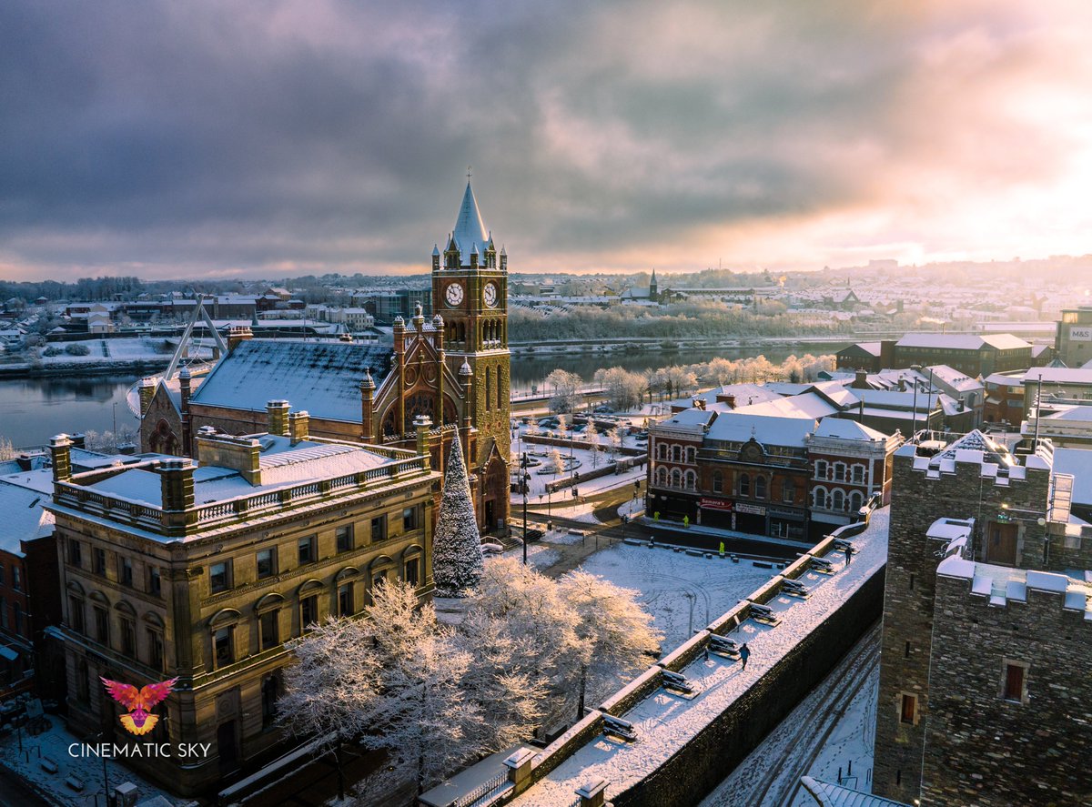 #Derry in the snow is a special sight!  Wish I could wake up this view every morning!