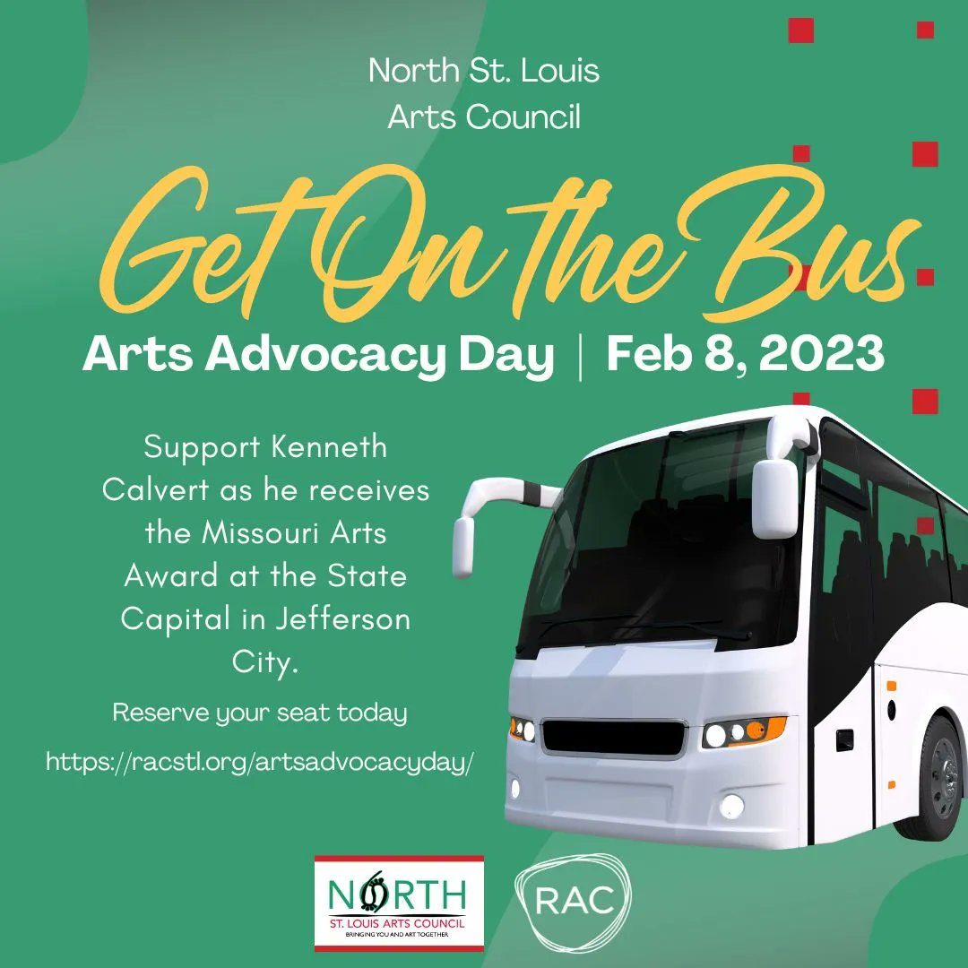 #ArtsAdvocacy Day on Feb 8th in Jefferson City, MO
Support Kenneth Calvert as he's given the Missouri Arts Award.

#Arts
#Advocacy