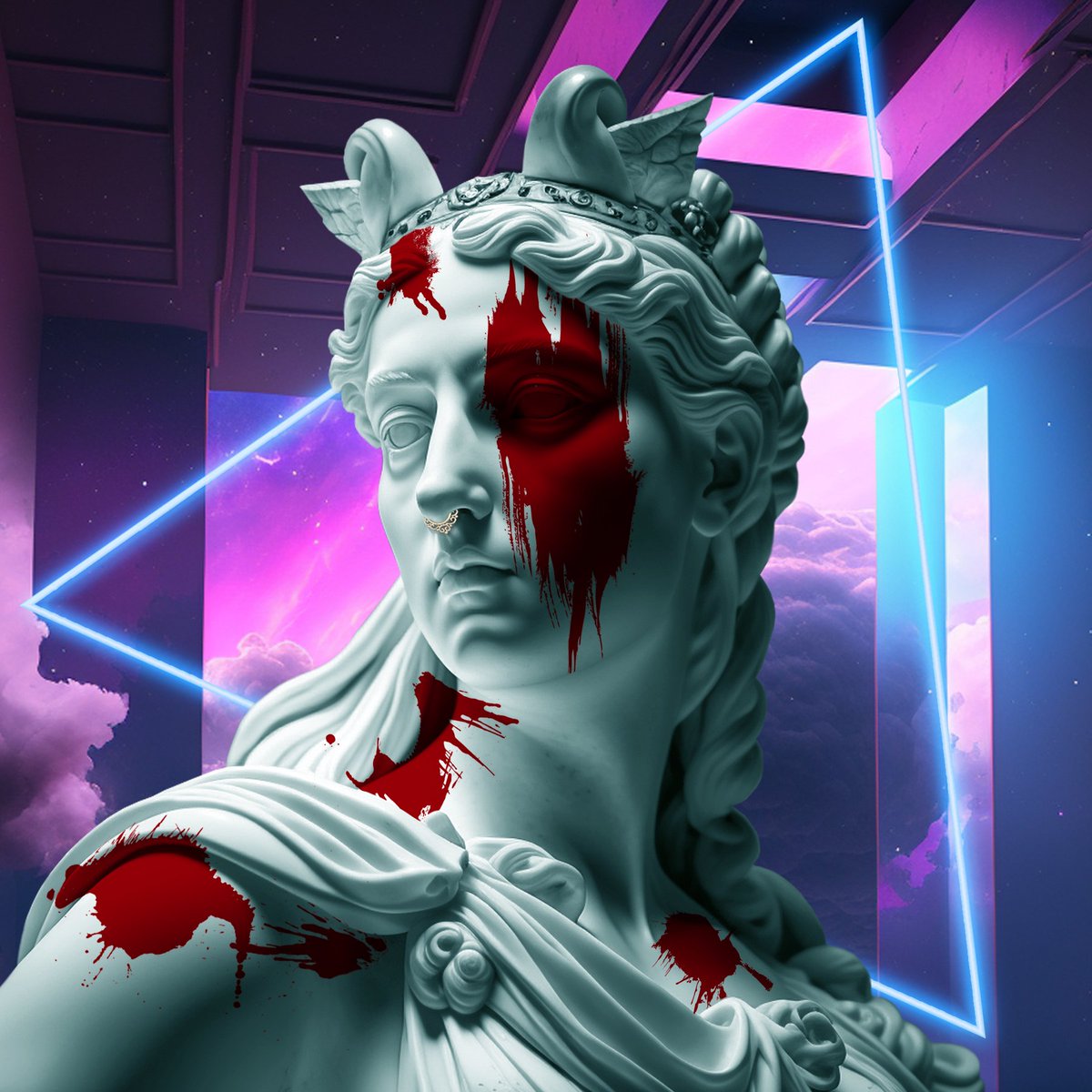 VaporRepublic's tweet photo. If you missed the #vaporrepublic spaces, be sure to check out the recording, here is another sneak peek from the exclusive (and limited) NFT collection! 

Featured here: Athena, Goddess of Wisdom &amp; Battle Strategy. 🧠🏹

#JoinTheRepublic https://t.co/lFb7QwHye5