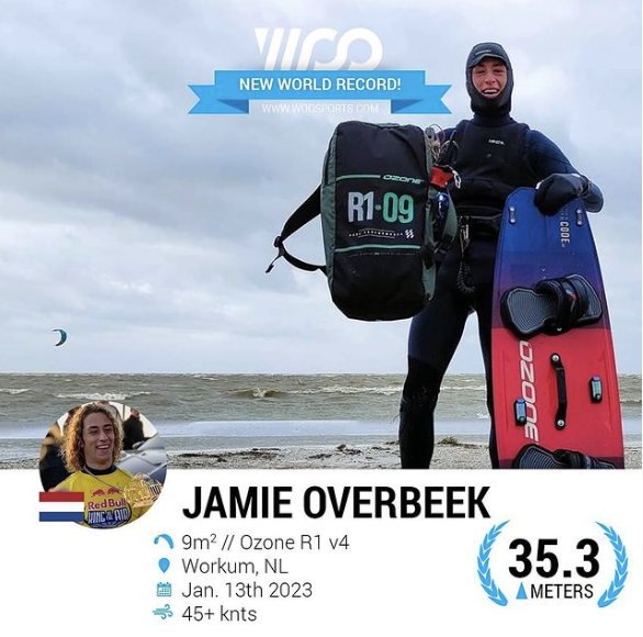 KITEMOBILE's tweet photo. Jamie Overbeek springt World Record in Workum #workum #WorldRecord #kitesurfen #friesland #springen https://t.co/5zEVfEcsnZ
