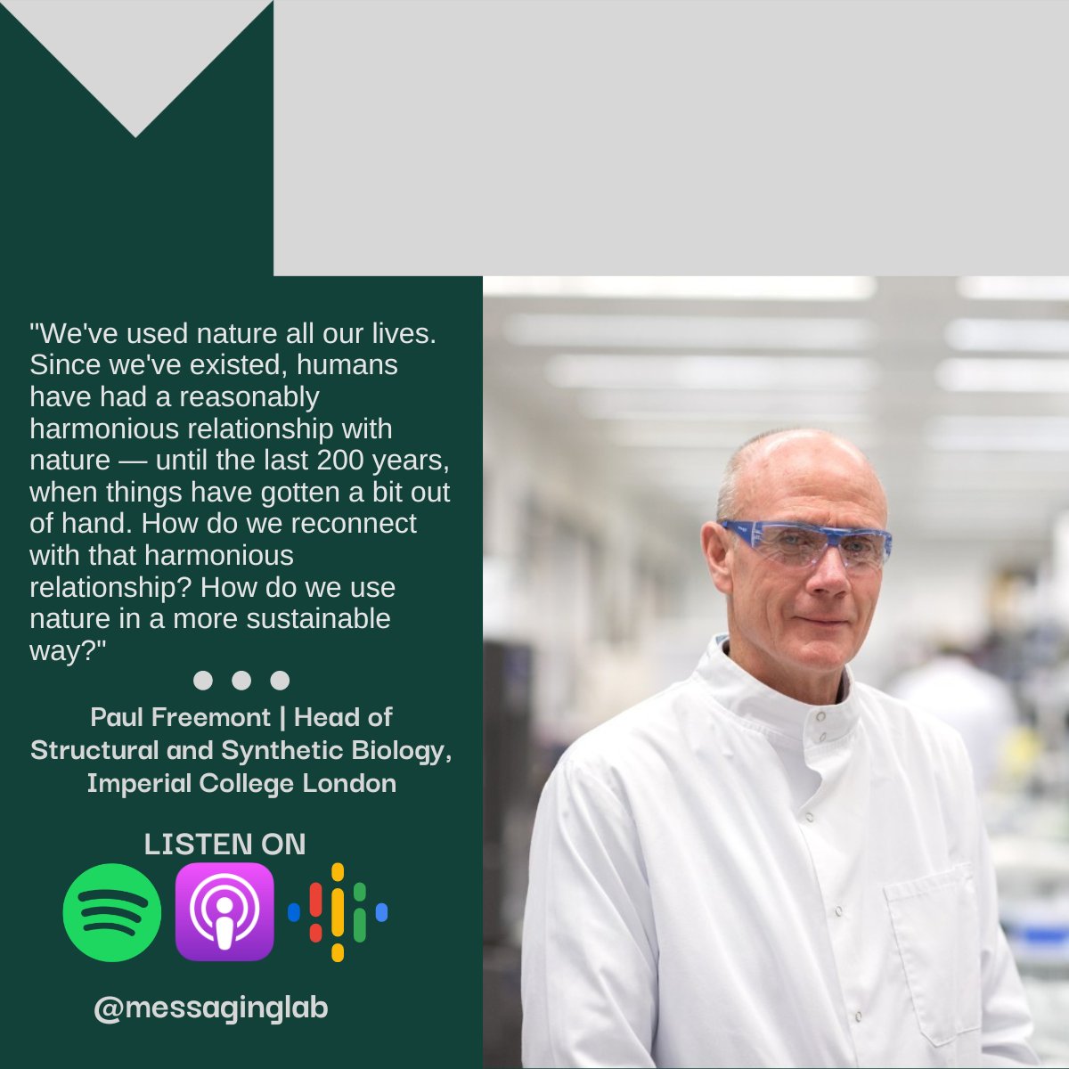 GrowEverythingPod (@messaginglab) on Twitter photo In the latest episode of "Grow Everything," hosts <a href="/erumazeez/">Erum Azeez Khan</a> and <a href="/karlschmieder/">Karl Schmieder</a> are joined by renowned bioscience expert, <a href="/PaulFreemont/">Paul Freemont</a>, to discuss the advancements and opportunities in the field of #syntheticbiology and #biotechnology. In the latest episode of "Grow Everything," hosts <a href="/erumazeez/">Erum Azeez Khan</a> and <a href="/karlschmieder/">Karl Schmieder</a> are joined by renowned bioscience expert, <a href="/PaulFreemont/">Paul Freemont</a>, to discuss the advancements and opportunities in the field of #syntheticbiology and #biotechnology.