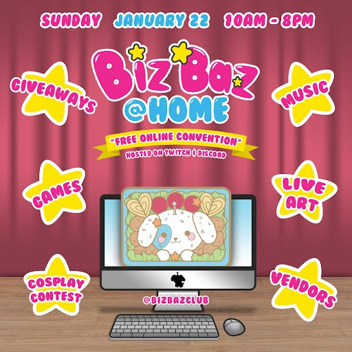 bizbazclub's tweet photo. CONVENTION GOERS🚨

Our online con, BizBaz @ Home, is Sunday! We have 4 contests with prizes + the deadline to enter is tomorrow - they're really fun to participate in!✨

Our contests are really inclusive and a safe space to be a part of. (THREAD)

https://t.co/Bj08dVGUbq https://t.co/ctuVTeQZBW