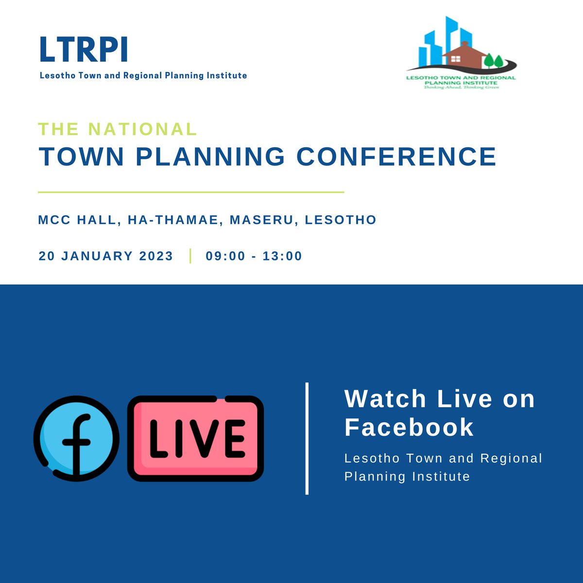 You can't join us in person? No worries, you can watch live from our Facebook page. Just click on the link below.

bit.ly/3IVhR8u