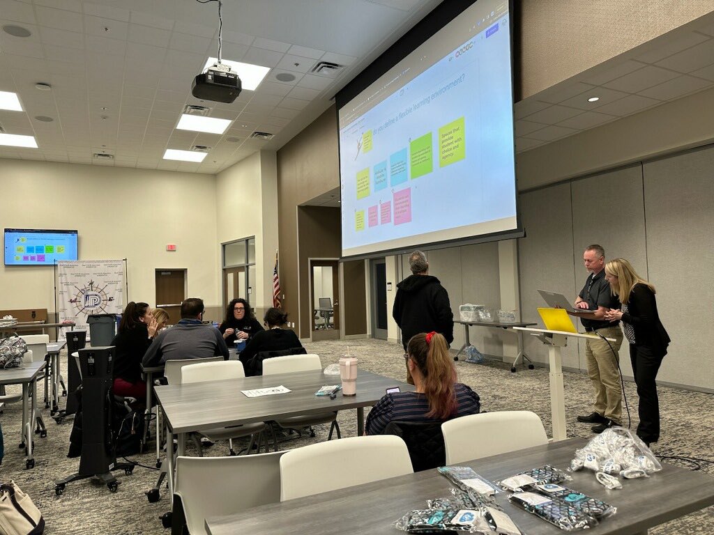 etaofstl's tweet photo. Thank you @FZSchools for hosting our meeting yesterday! It was great to see everyone and discuss #flexiblelearningspaces and using @SpheroEdu for #cybersecurity lessons. https://t.co/65DiThGYf0