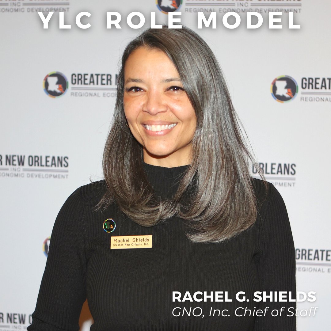 GNOinc's tweet photo. Congratulations to GNO, Inc. Chief of Staff, Rachel Shields, on being named a @ylcnola 2023 Role Model! Since 1986, YLC has selected a class of outstanding New Orleanians who serve as Role Models by actively contributing to the betterment of the Greater New Orleans region. https://t.co/290Ee3aaRC