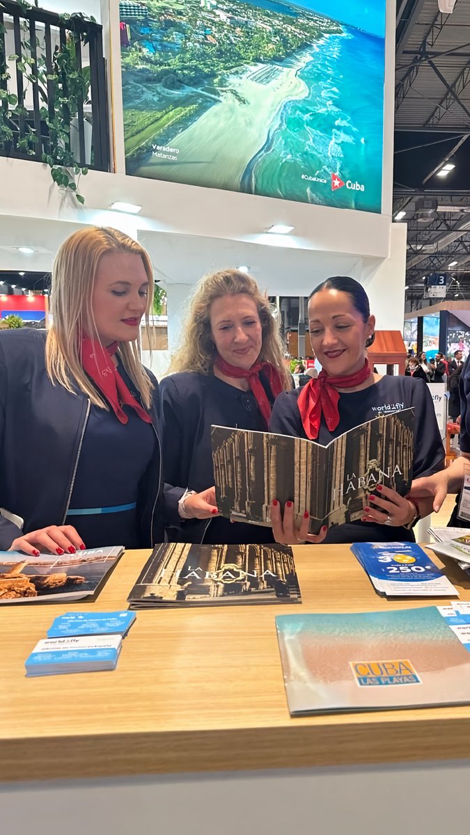 margins_fi's tweet photo. ¡Estamos en FITUR! Os invitamos a todos a visitarnos en el Stand de Cuba y reservar una gran oferta para volar a Cuba.
#Cuba #Turismo #CARIBE #Viajar #w2fly #fitur2023 https://t.co/sQA9NrdTwi