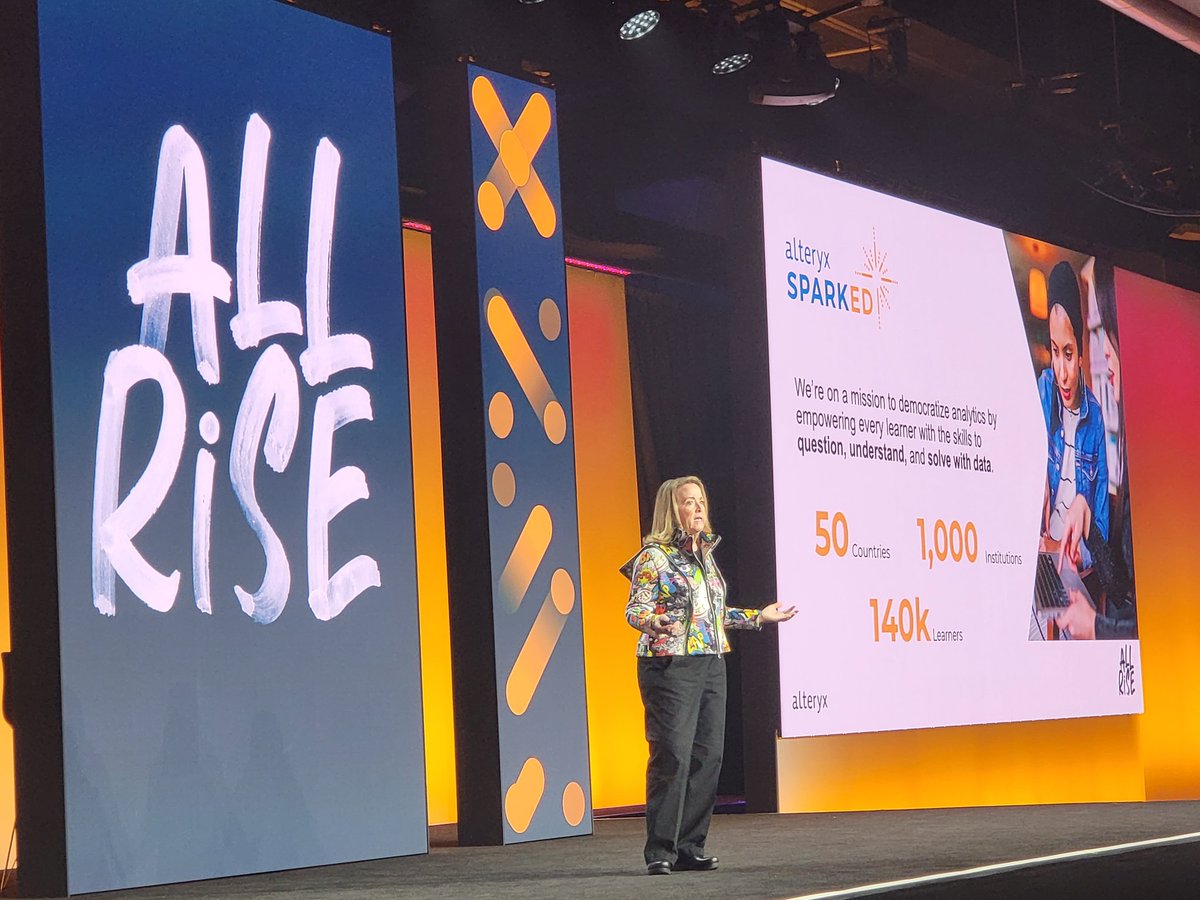 JayGarciaUSMC's tweet image. We&apos;re still fired up from this morning&apos;s keynotes at #AlteryxAllRise by @alteryx Co-Founder and CAO @alteryxlibby and #AlteryxSparkED Global VP Jason Belland. We&apos;re so excited for what&apos;s to come in 2023. Let the journey to one million learners continue!

#AlteryxAllRise #SKO