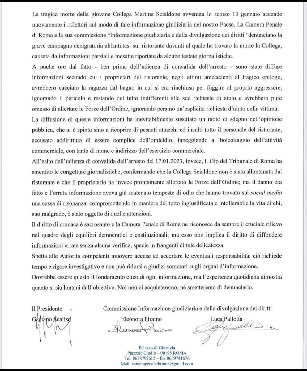 giancarloper's tweet photo. Vi ricordate martina scialdone uccisa dal suo fidanzato fuori dal ristorante brado? La magistratura ha chiarito alcuni aspetti. Prima di giudicare e affossare la gente informatevi e ora vergognatevi. #scialdone #brado https://t.co/yANsbs4bHf