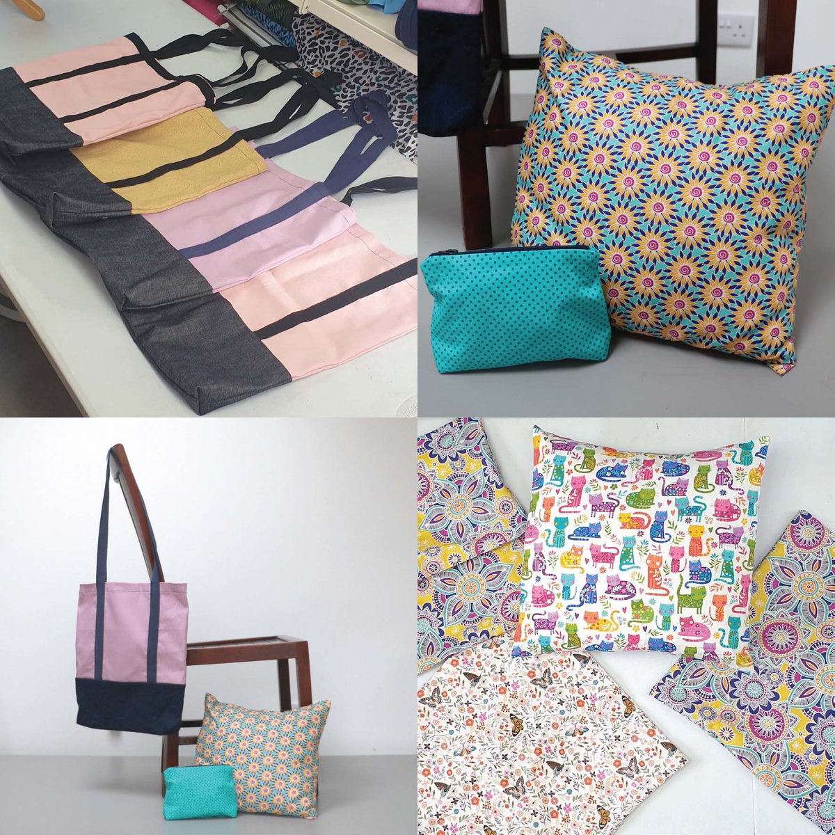 **Last space on the beginners sewing course**
Learn to sew- A 5-week course starting this Saturday morning 21st Jan. The course includes fabric for the three projects pictured. Get to grips with the fundamental skills and start your sewing journey. bobbinsnbuttons.co.uk/shop/complete-…