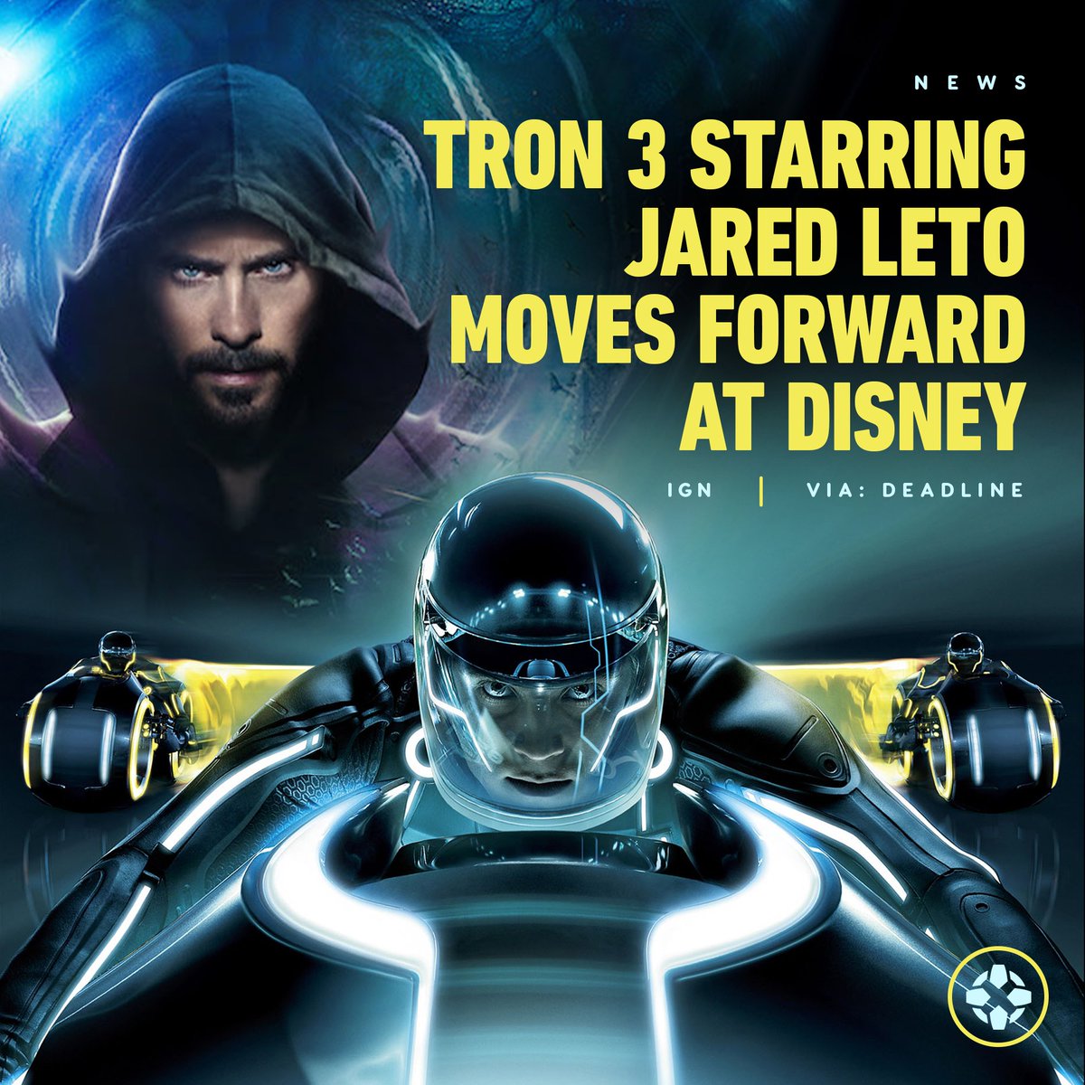 IGN's tweet photo. The movie, called Tron: Ares, will reportedly be directed by Joachim Rønning, who's best known for Maleficent: Mistress of Evil and Pirates of the Caribbean: Dead Men Tell No Tales. https://t.co/RIRMhmCA3p https://t.co/1SVE7JfLwO