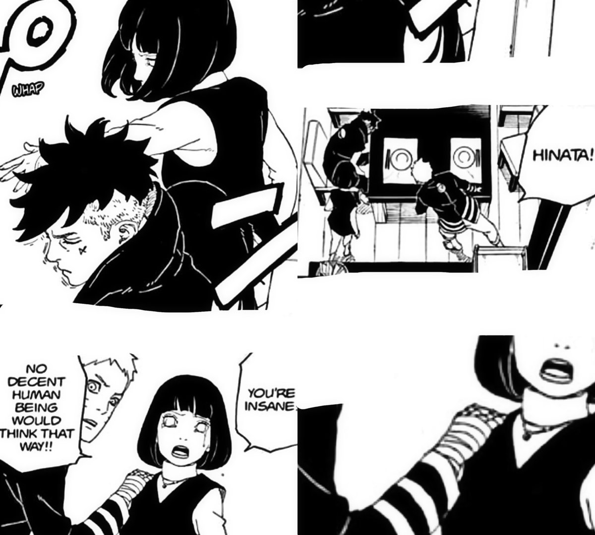 Naruto and Hinata NEW! Boruto ch.77, after the slap Naruto rushed over to comfort Hinata
