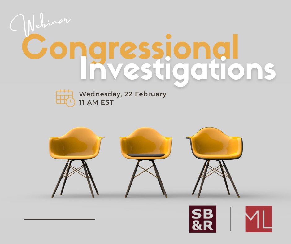 Congressional investigations are unlike any other form of investigation and are driven by partisanship that most career civil servants are not accustomed to dealing with. Learn more. 22nd February, 2023 | Wednesday | 11 AM EST 
Register Now: eventbrite.com/e/512051930107

 #Congress