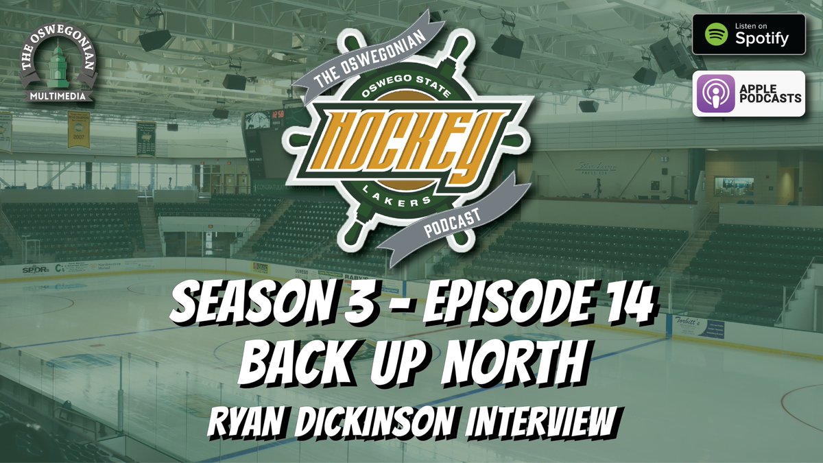 GonianMMD's tweet photo. Another episode of #TOHP has been released as Ryan Dickinson from @OswegoMHockey joins the episode for this week's interview. Check out the episode from Zac Case and Thomas Turgeon at the link below. @TheOswegonian
https://t.co/PSlWMKD9MZ https://t.co/UJI1COYnkh