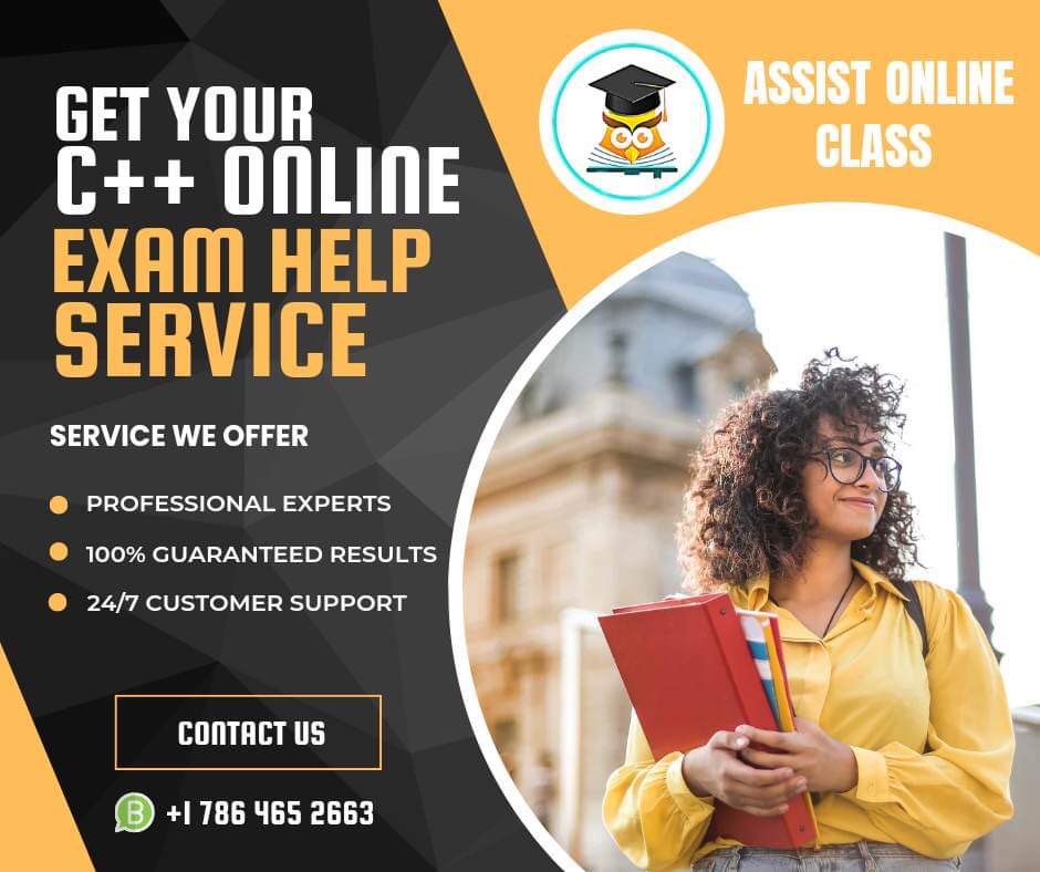 class_assist's tweet image. Services we offer
✅ Guaranteed Results.
✅ Plagiarism free work.
✅ Reasonable prices.
✅On-time Submission of work.
✅100% Money Back.
#cpp #cppprogramming #cppcoding #getcppexamhelp #takemycppexam #needcppexamhelp #bestcppexamhelp #cppte