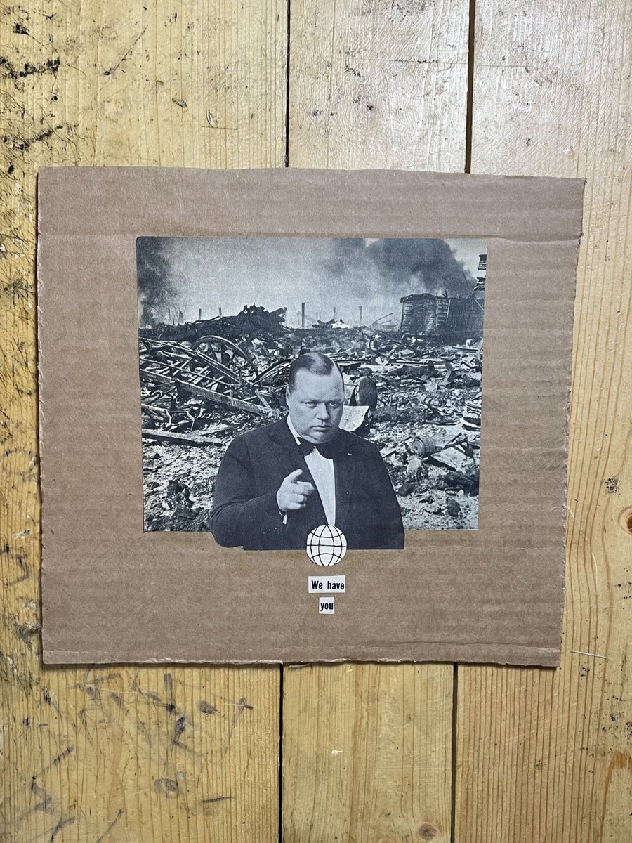 Ham_Zits's tweet photo. Found images pasted on cardboard
8.5x9
#collageart #foundimage #papercollage #art #artistsontwitter #collagetwitter https://t.co/gVmPRYeaxM