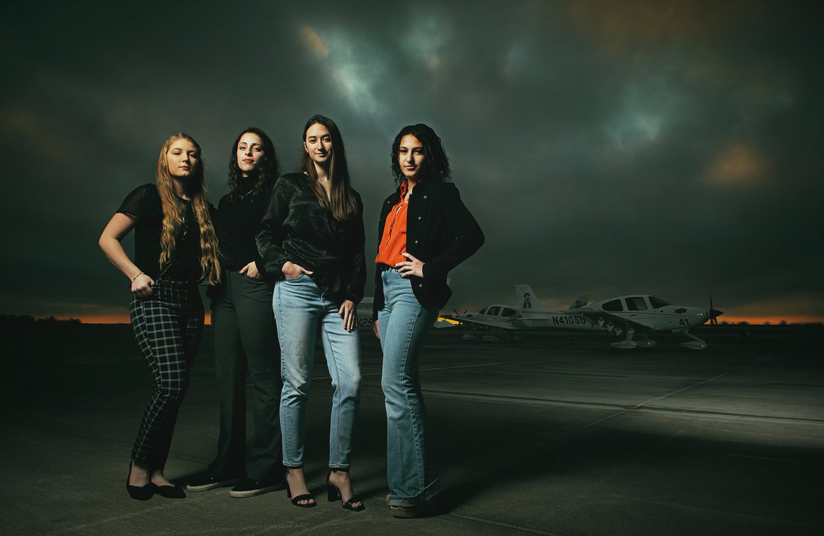 okstate_ehs's tweet photo. These four #okstate Aerospace Administration and Operations students are leading the way in #aviation.
Read the full story here π https://t.co/WyyuwAFH0s
#PeoplePassionPurpose #FlyOrange #futureofflight
@WomenInAviation
@AAAEDelivers https://t.co/0qIh8bZFkA