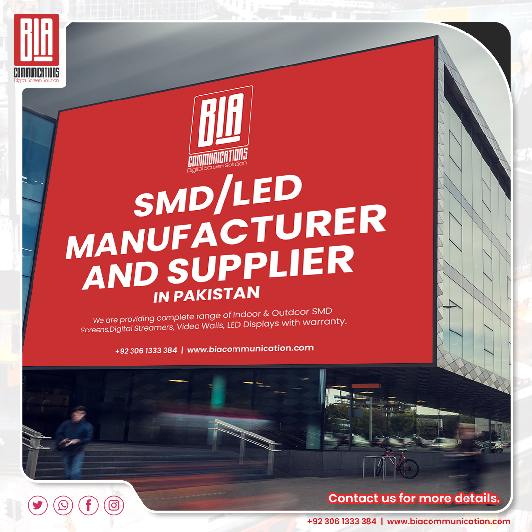 BIA_LED_SMD's tweet image. Manufacturer &amp;amp; Supplier in Pakistan
BIA Communications, Pakistan.

Indoor and outdoor SMD LED Display

24/7 available to solve technical issues

📞Contact:
0306 1333384
🌐 Visit:
biacommunication.com
📌Address
Y-Block Phase-3, DHA Lahore, Pakistan
.
.
#smdinlahore #Lahore #Bia