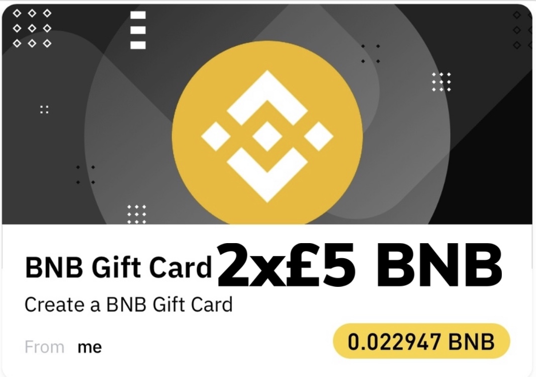 RETWEET RIGHT NOW OIOI XX 

U.GIVE AWAY ON THE 31/1/23 DONT miss it.
Get your hands on one of these amazing gift cards.Each value £5 xx good luck.  
RETWEET LIKE FOLLOW SUBSCRIBE TO YOUTUBE CHANNEL youtube.com/@MissSpoooney also accounts.binance.com/en/register?re… register now to be eligible