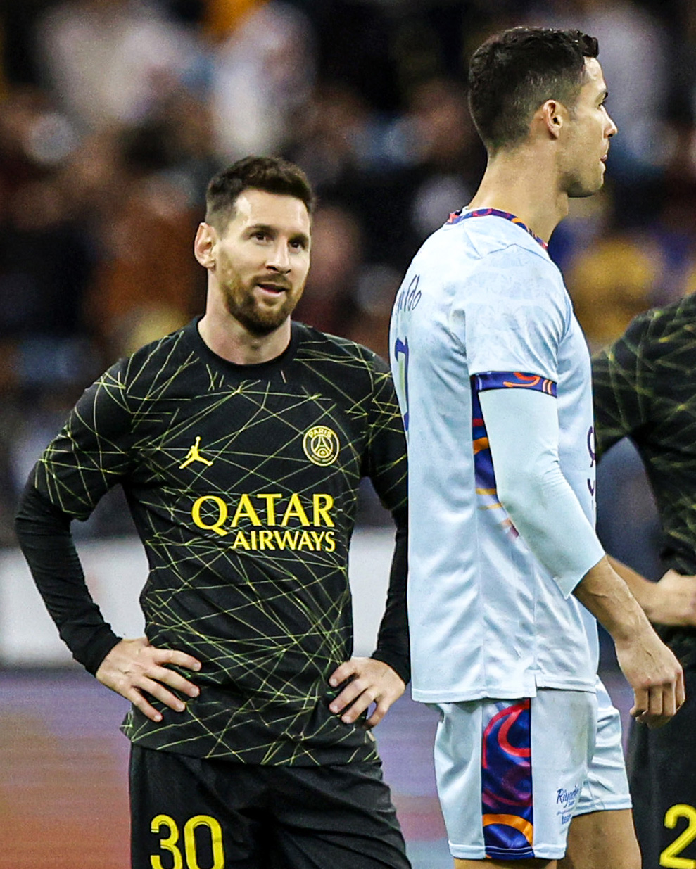 GOAL on X: The way Lionel Messi looks at Cristiano Ronaldo