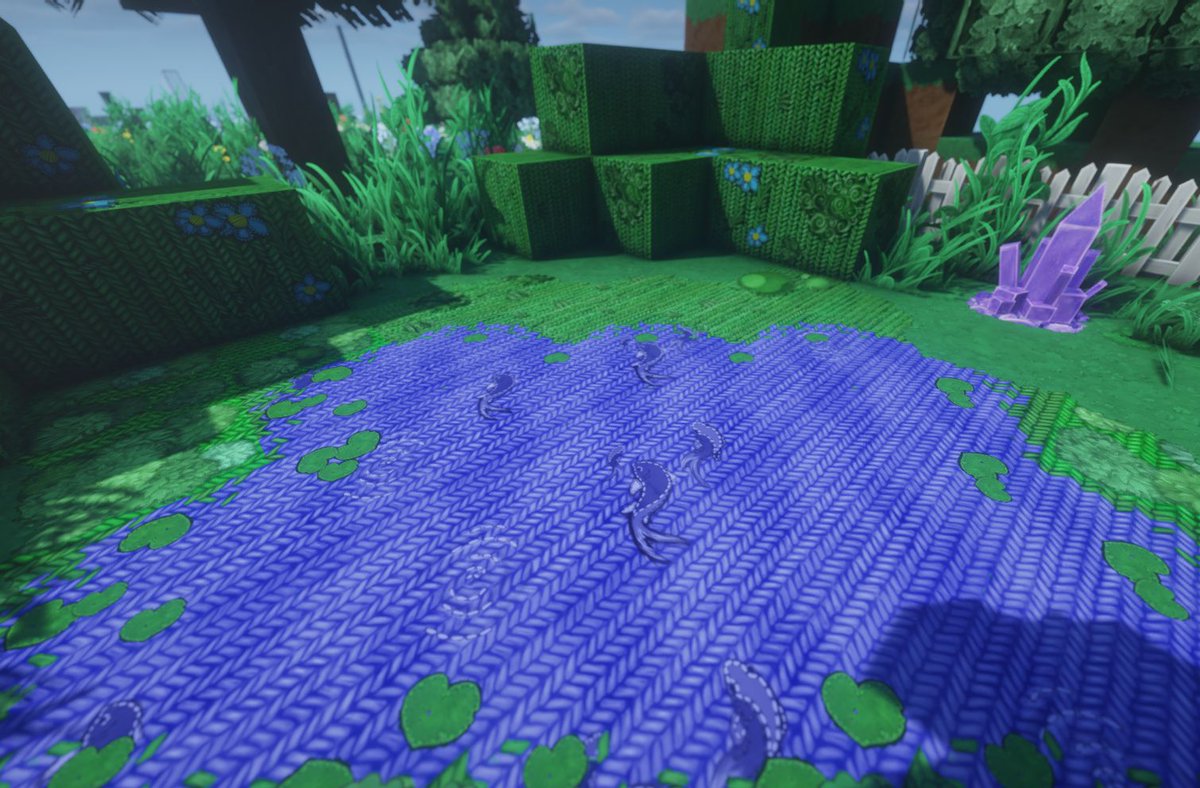 ForgeIgnis's tweet photo. I made a wool pond in Minecraft with swimming fish and ripples!

#Minecraft #mods #gaming https://t.co/xX24Lj1hc3