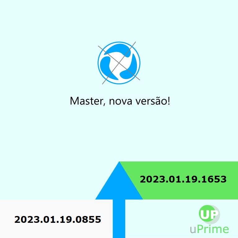 uPrimeSoftware's tweet image. Mais uma versão do Master saindo do forno com 5 novas melhorias.