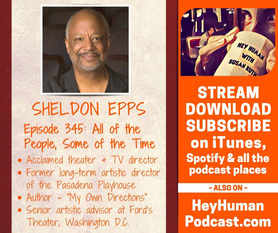 Sheldon Epps is a renowned television and theatre director, author ('My Own Directions: A Black Man's Journey in the American Theatre'), and was the long-time Artistic Director of the famed Pasadena Playhouse in California…
podcasts.apple.com/us/podcast/hey…