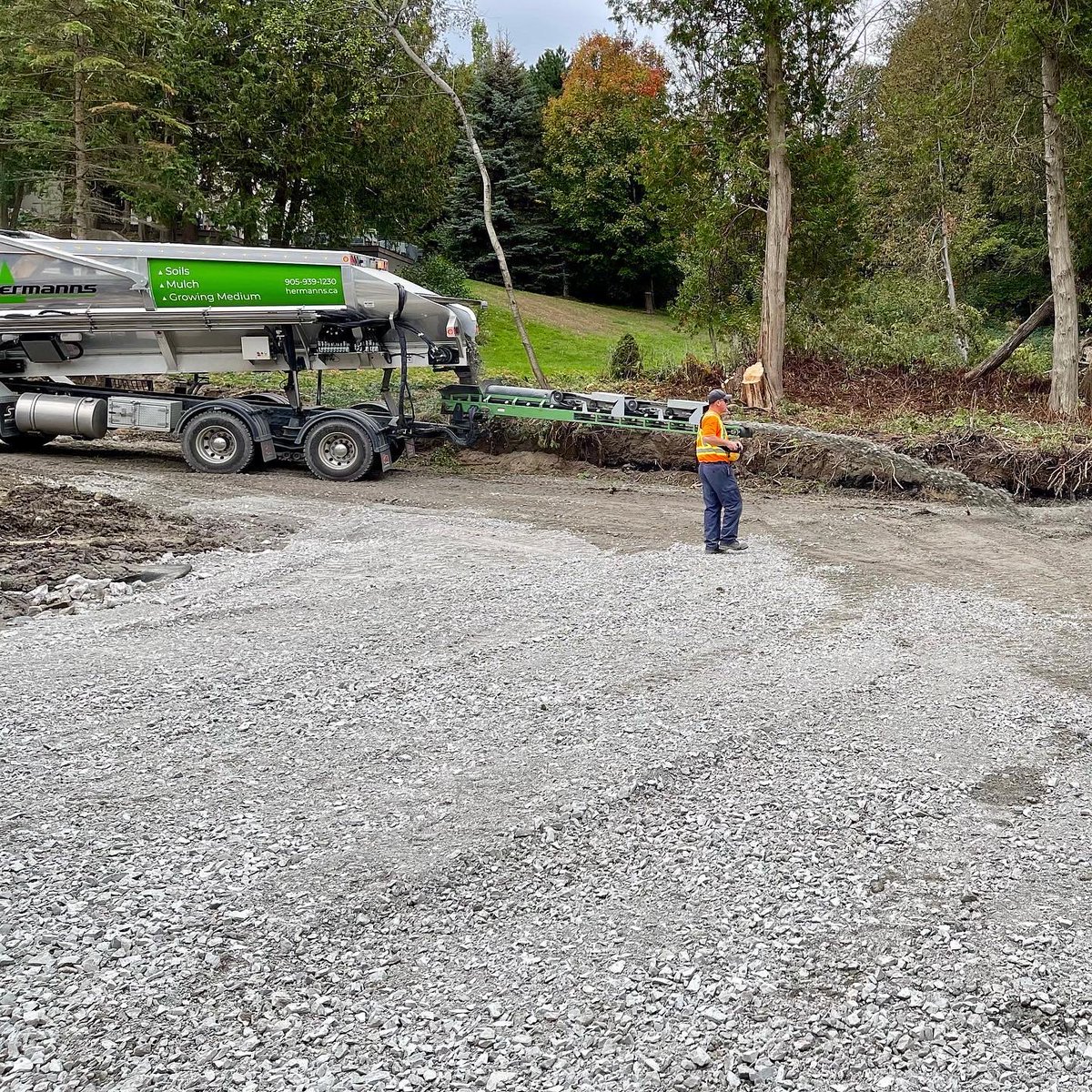 Save TIME, sling in your LANDSCAPE MATERIALS!🌱

Our #SlingerTrucks have an impressive installation range of 45-60 ft, while also operated by remote control for accurate product placement. 

#hermanns #soil #mulch #stone #gardening #landscapedesign #landscapers