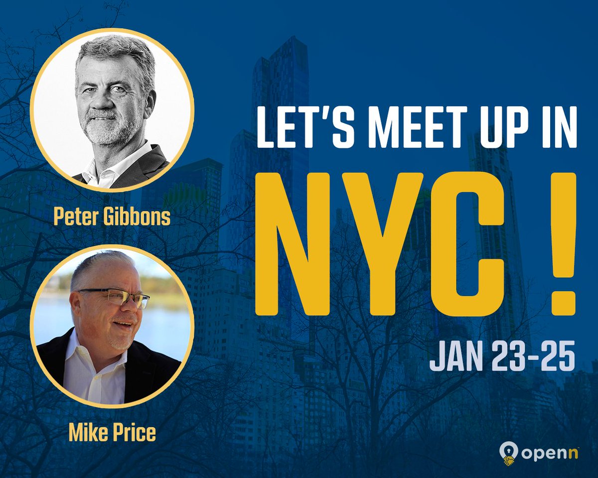 Are you planning to be in NYC next week? Openn’s founder and managing director, Peter Gibbons, travels from Australia. He will be joining Mike Price from the 23rd-25th. If you’re interested in learning more about Openn &amp; want the inside track on some exciting new things, DM Mike