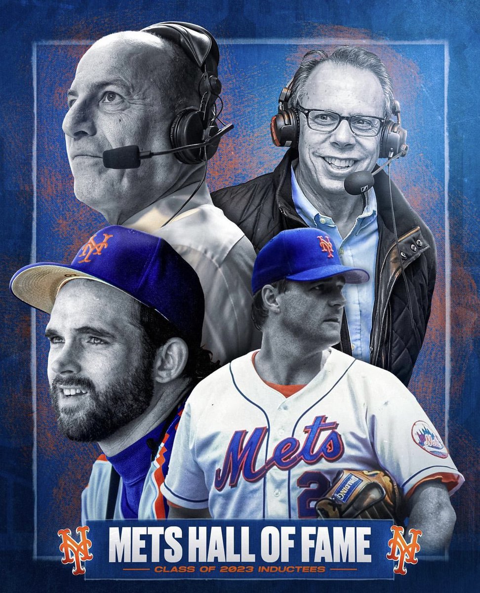 Incredibly honored to go into @mets HOF with @20Hojo @HowieRose Gary Cohen and @Jay_HorwitzPR HOF award. To play for my boyhood team is one thing…Now to be recognized with iconic Mets greats is very special. Thank you @StevenACohen2 for honoring @Mets history.