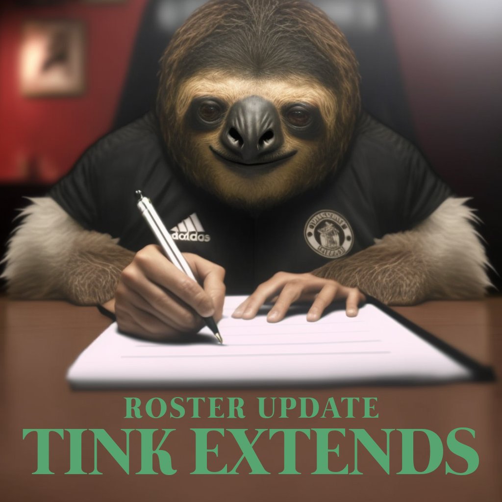 Sloth City are delighted to announce our captain and IGL @TinkHT has put pen to paper on a new deal!

This will keep him tied to the organisation until 2038.

#SlothArmy #TinkStays