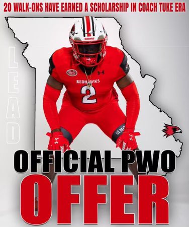 Blessed to have received a PWO at <a href="/SEMOfootball/">SEMO Football</a> . Thank you <a href="/CoachBenado/">Connor Benado</a> for this opportunity.
<a href="/CHSJACKETPRIDE/">KC Center Yellowjacket Football</a>