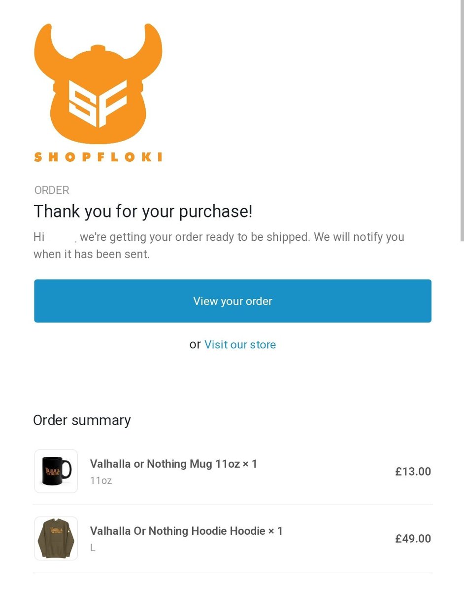 Just made a first of many purchases on shopfloki.com a seamless process can't wait to receive my #valhalla merch!!!

The store is beautiful 😍 

Excited for more purchases soon!! #floki #merch #shopfloki