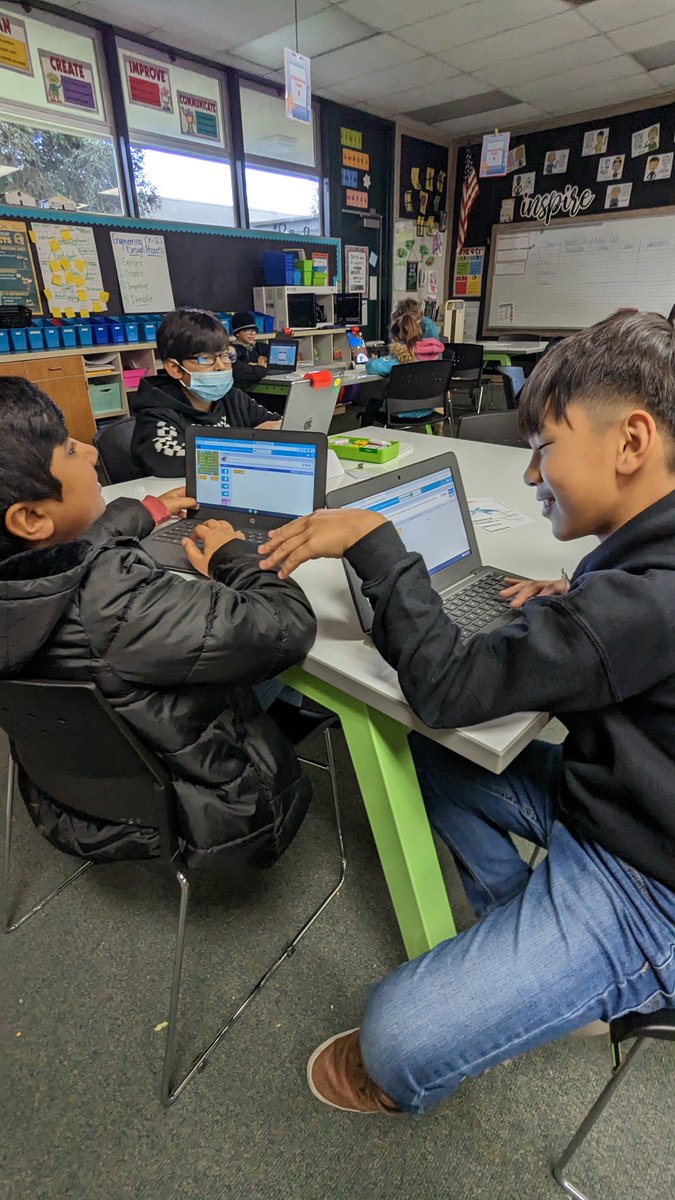 In The NEST, Students are not only learning to code, but also improving their communication skills. Our 21st-century learners are winning. #coding #literacy #education #speakingandlistening #stemed #computerliteracy #STEMeducation #playosmo #blockcoding #osmos #wearepbv
