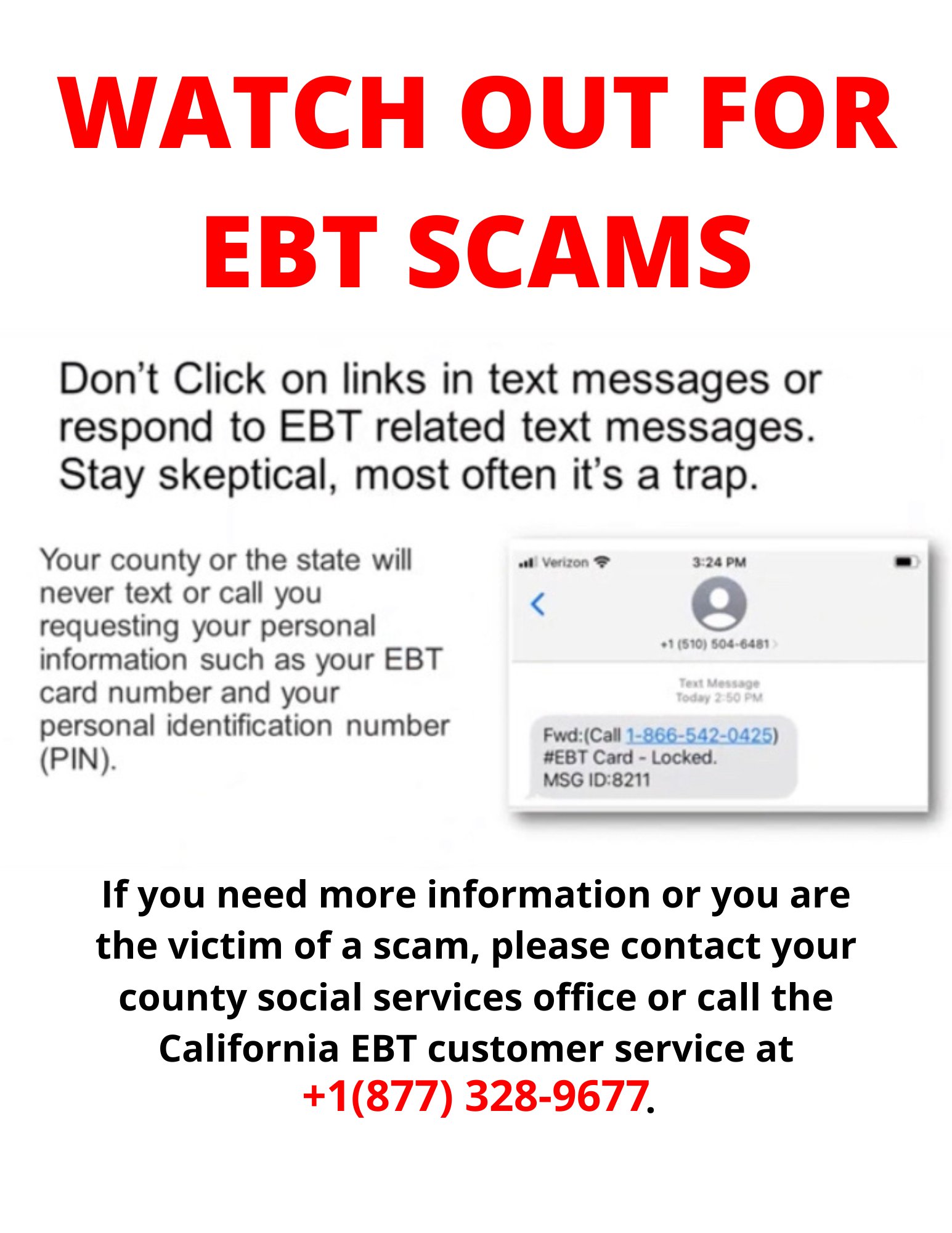 AG warns about SNAP EBT Card text scam