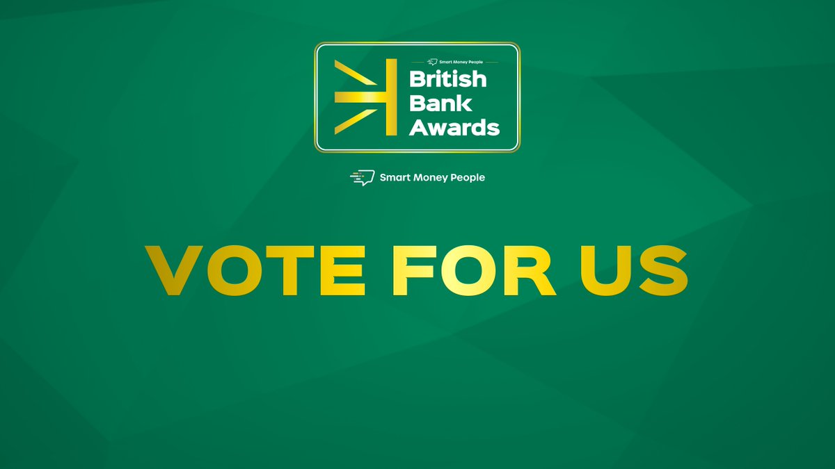 Have we done something that’s made you smile? 
If so we’d love it if you could vote for us at this year’s British Bank Awards!
Voting only takes 2 minutes! Simply click here 👉 ow.ly/OQKb50MpEpq